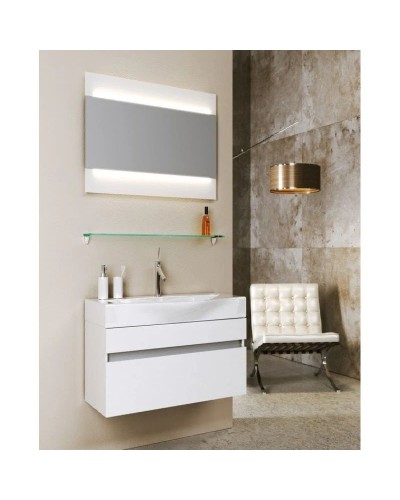 Комплект мебели белый глянец 80 см Aqwella 5 Stars Bergamo Ber.01.08/W + Ber.08.04.D + Ber.02.08