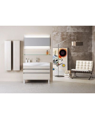 Комплект мебели акация 100 см Aqwella 5 Stars Bergamo Ber.01.10/n/A + Ber.10.04.D + Ber.02.10