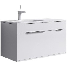 Комплект мебели белый глянец 91,8 см Aqwella 5 Stars Malaga Mal.01.09/L + Mal.09.04.D-L + Mal.02.09