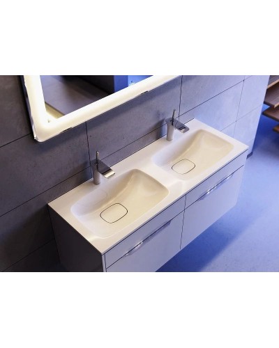 Комплект мебели белый глянец 121,8 см Aqwella 5 Stars Malaga Mal.01.12 + Mal.12.04.D + Mal.02.12