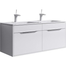 Комплект мебели белый глянец 121,8 см Aqwella 5 Stars Malaga Mal.01.12 + Mal.12.04.D + Mal.02.12