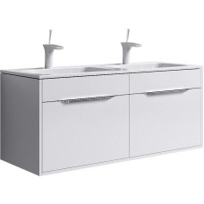 Комплект мебели белый глянец 121,8 см Aqwella 5 Stars Malaga Mal.01.12 + Mal.12.04.D + Mal.02.12