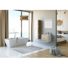 Комплект мебели дуб сонома/белый глянец 61,5 см Aqwella 5 Stars Miami Mai.01.06 + Mal.06.04.D + Mai.02.06