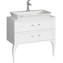 Комплект мебели белый глянец 85 см см Aqwella 5 Stars LaDonna LAD0108W + LAD.07.04.D + LAD0207W