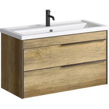 Комплект мебели дуб балтийский 101 см Aqwella 5 Stars Fargo FRG0110DB + 4640021065204 + RM0208BLK