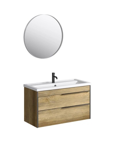 Комплект мебели дуб балтийский 101 см Aqwella 5 Stars Fargo FRG0110DB + 4640021065204 + RM0208W