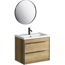 Комплект мебели дуб балтийский 70,5 см Aqwella 5 Stars Fargo FRG0107DB + 4620008197746 + RM0206BLK