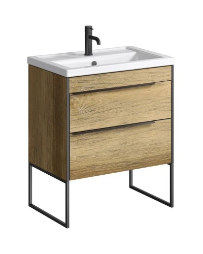 Комплект мебели дуб балтийский 70,5 см Aqwella 5 Stars Fargo FRG0107DB + 4620008197746 + RM0206BLK