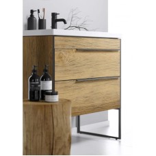 Комплект мебели дуб балтийский 81 см Aqwella 5 Stars Fargo FRG0108DB + 4640021064733 + RM0208BLK