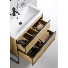 Комплект мебели дуб балтийский 81 см Aqwella 5 Stars Fargo FRG0108DB + 4640021064733 + RM0208BLK