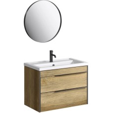 Комплект мебели дуб балтийский 81 см Aqwella 5 Stars Fargo FRG0108DB + 4640021064733 + RM0208BLK