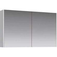 Комплект мебели белый глянец/ бетон светлый 100 см Aqwella 5 Stars Mobi MOB0110W + MOB0710BS + 4640021064269 + MOB0410 + MOB0717W