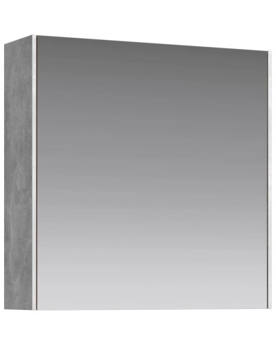 Комплект мебели бетон светлый/ белый глянец 61 см Aqwella 5 Stars Mobi MOB0106BS + MOB0706W + 4640021064269 + MOB0406 + MOB0717BS