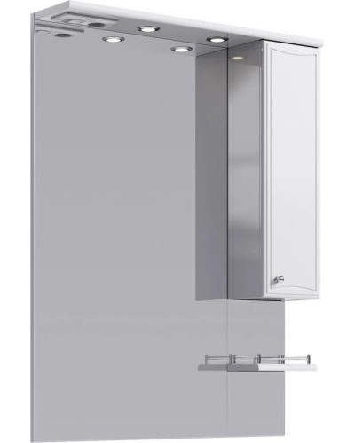 Комплект мебели белый глянец 87 см Aqwella Barcelona Lux BA0108K + 4620008197357 + Ba.02.08