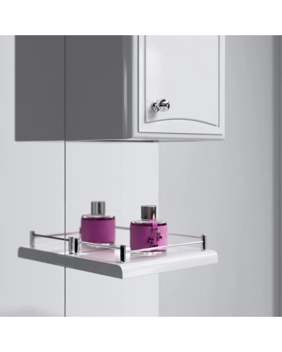 Комплект мебели белый глянец 87 см Aqwella Barcelona Lux BA0108K + 4620008197357 + Ba.02.08