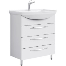 Комплект мебели белый глянец 76,5 см Aqwella Allegro Agr.01.07/3 + 4620008197470 + MC.04.07