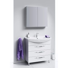 Комплект мебели белый глянец 87  см Aqwella Allegro Agr.01.08/3 + 4620008197357 + MC.04.08