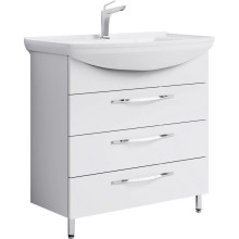 Комплект мебели белый глянец 87  см Aqwella Allegro Agr.01.08/3 + 4620008197357 + MC.04.08