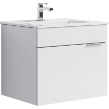 Комплект мебели белый глянец 61 см Aqwella Brig Br.01.06/1/W + 27181 + Br.04.06/W