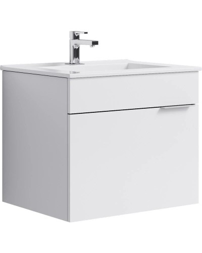 Комплект мебели белый глянец 61 см Aqwella Brig Br.01.06/1/W + 27181 + Br.04.06/W