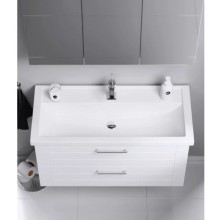 Комплект мебели белый глянец 101,5 см Aqwella Manchester MAN01102 + 4640021065204 + MC.04.10