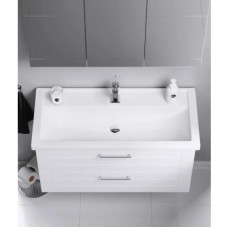 Комплект мебели белый глянец 101,5 см Aqwella Manchester MAN01102 + 4640021065204 + MC.04.10