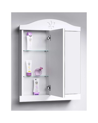 Комплект мебели белый глянец 65,5 см Aqwella Franchesca FR0106 + 4640021062296 + FR0406