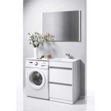 Комплект мебели белый глянец 115 см Aqwella Forma FOR01052 + FOR.11.04.D-R + SM0210