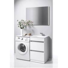 Комплект мебели белый глянец 115 см Aqwella Forma FOR01052 + FOR.11.04.D-R + SM0210