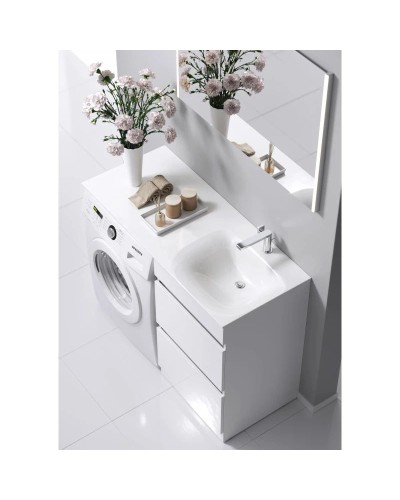 Комплект мебели белый глянец 115 см Aqwella Forma FOR01052 + FOR.11.04.D-R + SM0210