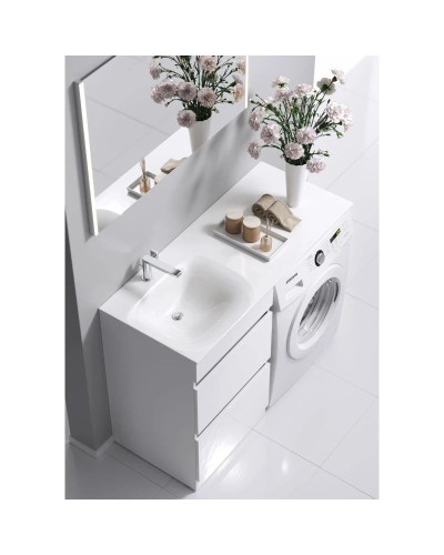 Комплект мебели белый глянец 115 см Aqwella Forma FOR01052 + FOR.11.04.D-L + SM0210