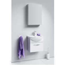 Комплект мебели белый глянец 50 см Aqwella Allegro Agr.01.05/1 + 4620008195766 + MC.04.05