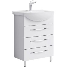 Комплект мебели белый глянец 66 см Aqwella Allegro Agr.01.06/3 + 4620008192475 + MC.04.06