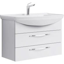 Комплект мебели белый глянец 87 см Aqwella Allegro Agr.01.08/2 + 4620008197357 + MC.04.08