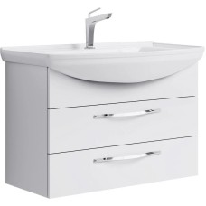 Комплект мебели белый глянец 87 см Aqwella Allegro Agr.01.08/2 + 4620008197357 + MC.04.08