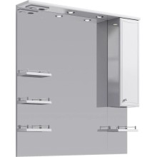 Комплект мебели белый глянец 105 см Aqwella Barcelona Lux BA0110K + 4620008197340 + Ba.02.10