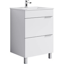 Комплект мебели белый глянец 61 см Aqwella Brig Br.01.06/2//W + 27181 + Br.04.06/W