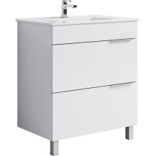 Комплект мебели белый глянец 76,5 см Aqwella Brig Br.01.07/2/W + 4640021062210 + Br.04.07/W