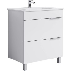 Комплект мебели белый глянец 76,5 см Aqwella Brig Br.01.07/2/W + 4640021062210 + Br.04.07/W