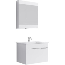 Комплект мебели белый глянец 76,5 см Aqwella Brig Br.01.07/1/W + 4640021062210 + Br.04.07/W