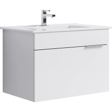 Комплект мебели белый глянец 76,5 см Aqwella Brig Br.01.07/1/W + 4640021062210 + Br.04.07/W