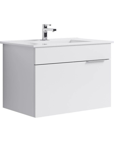 Комплект мебели белый глянец 76,5 см Aqwella Brig Br.01.07/1/W + 4640021062210 + Br.04.07/W