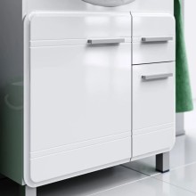 Комплект мебели белый глянец 77,5 см Aqwella Corsica KOR0107 + 4620008197470 + Kor.04.07