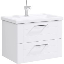 Комплект мебели белый глянец 70,5 см Aqwella Manchester MAN01072 + 4620008197746 + SM0207