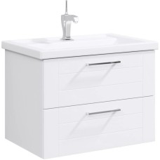 Комплект мебели белый глянец 70,5 см Aqwella Manchester MAN01072 + 4620008197746 + SM0207