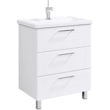 Комплект мебели белый глянец 70,5 см Aqwella Manchester MAN01073 + 4620008197746 + SM0207