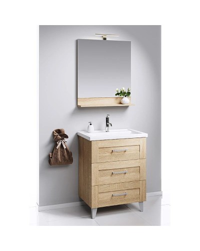 Комплект мебели дуб сонома 70,5 см Aqwella Foster FOS01073DS + 4620008197746 + FOS0207DS