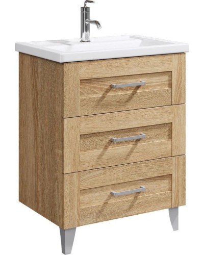 Комплект мебели дуб сонома 70,5 см Aqwella Foster FOS01073DS + 4620008197746 + FOS0207DS