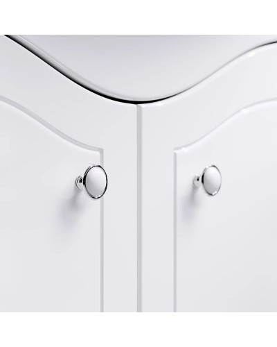 Комплект мебели белый глянец 76,5 см Aqwella Franchesca FR0107 + 4620008197470 + FR0207