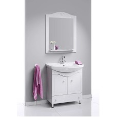 Комплект мебели белый глянец 87 см Aqwella Franchesca FR0108 + 4620008197357 + FR0208